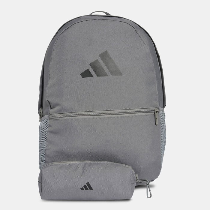 adidas Backpack With Pencil Case Grey adidas Backpack With Pencil Case Grey image number 0