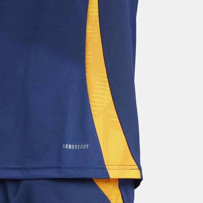 adidas Men's Real Madrid Tiro 24 Competition Football Training Top Blue image number 3