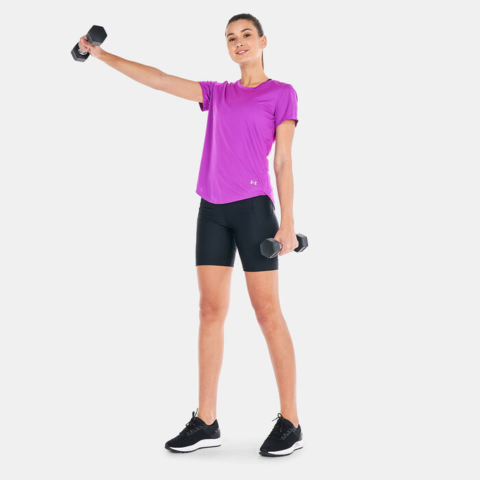 Under Armour Women's UA Speed Stride 2.0 T-Shirt Purple Under Armour Women's UA Speed Stride 2.0 T-Shirt Purple image number 2
