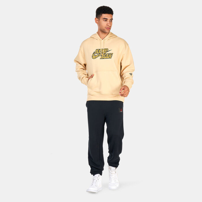 Jordan Men's Flight MVP Fleece Pullover Hoodie Beige Jordan Men's Flight MVP Fleece Pullover Hoodie Beige image number 2