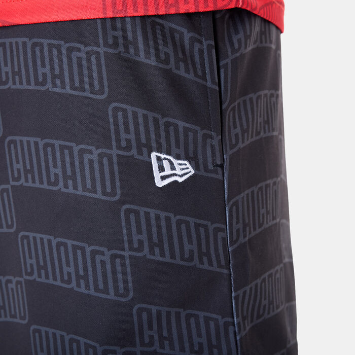 New Era Men's NBA Chicago Bulls All Over Print Shorts Black New Era Men's NBA Chicago Bulls All Over Print Shorts Black image number 3