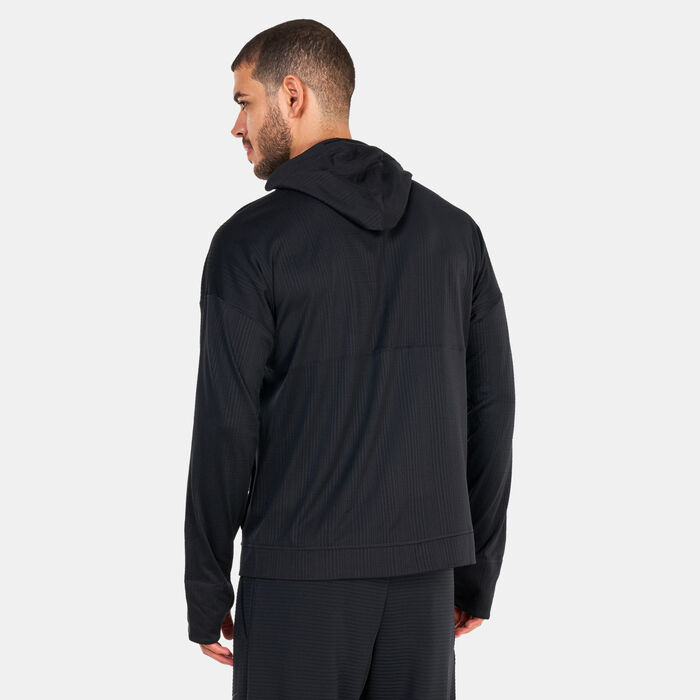 Nike Men's Yoga Dri-FIT Training Jersey Hoodie Black image number 1