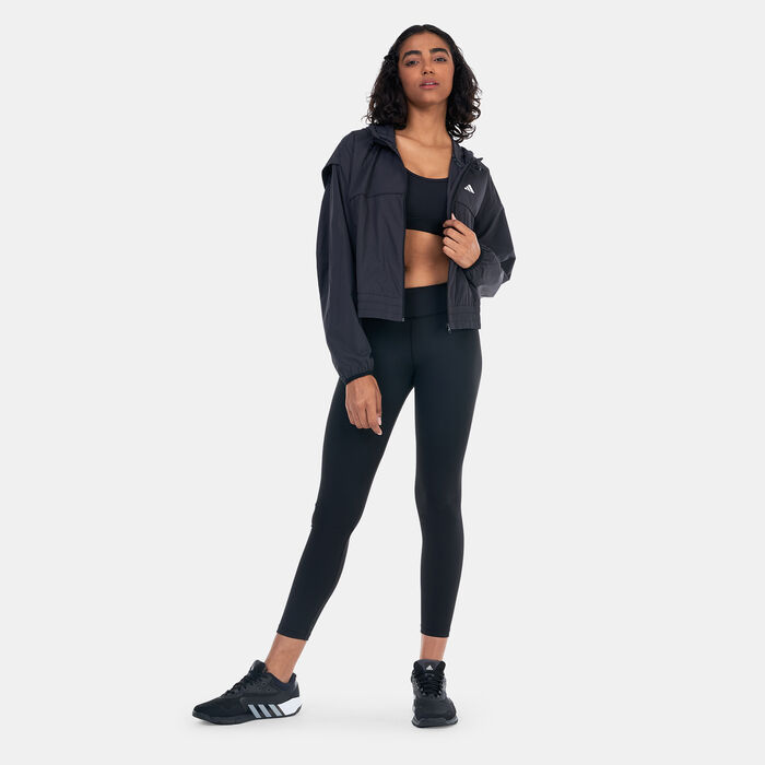 adidas Women’s WIND.RDY Hyperglam Windbreaker Training Jacket Black adidas Women’s WIND.RDY Hyperglam Windbreaker Training Jacket Black image number 2