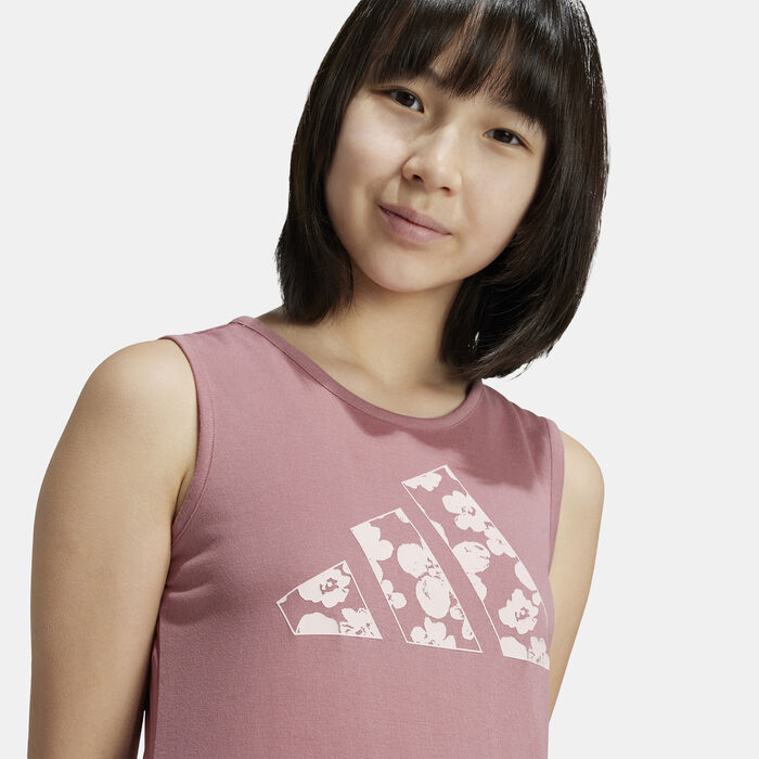 adidas Kids' Train Essentials Logo Training Tank Top Red adidas Kids' Train Essentials Logo Training Tank Top Red image number 4