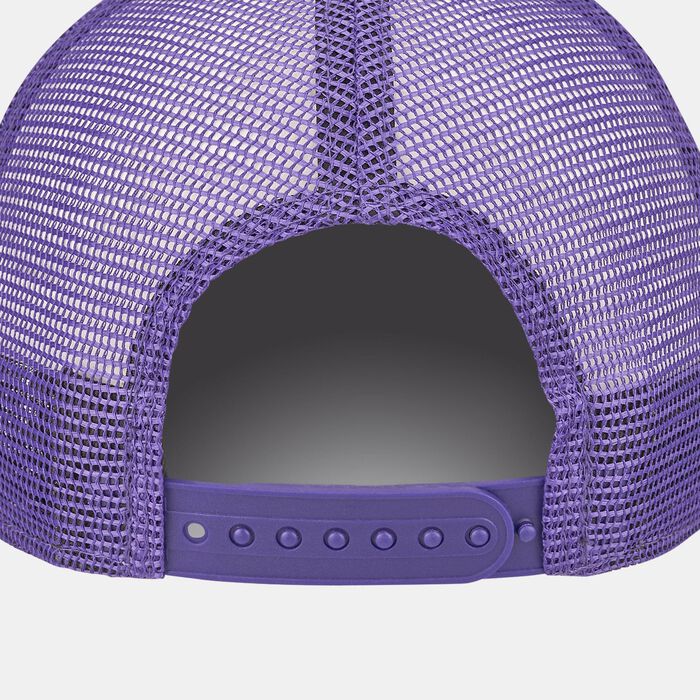 New Era Men's Los Angeles Lakers League Champions A-Frame Trucker Cap Purple New Era Men's Los Angeles Lakers League Champions A-Frame Trucker Cap Purple image number 1
