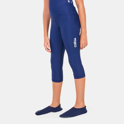 COEGA Kids' 3/4th Swimming Leggings Purple