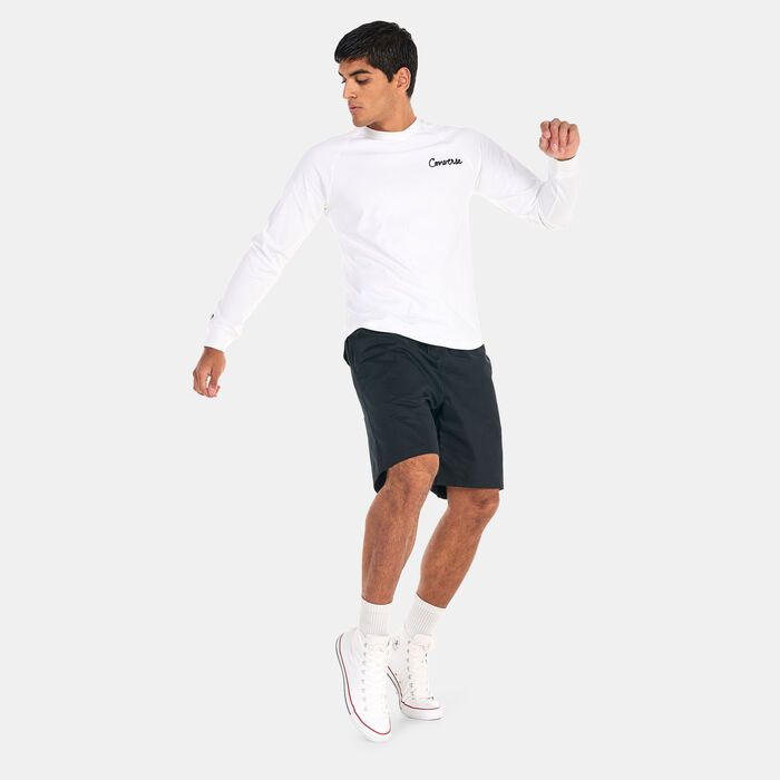 Converse Men's Chain Stitch Reglan T-Shirt White Converse Men's Chain Stitch Reglan T-Shirt White image number 2