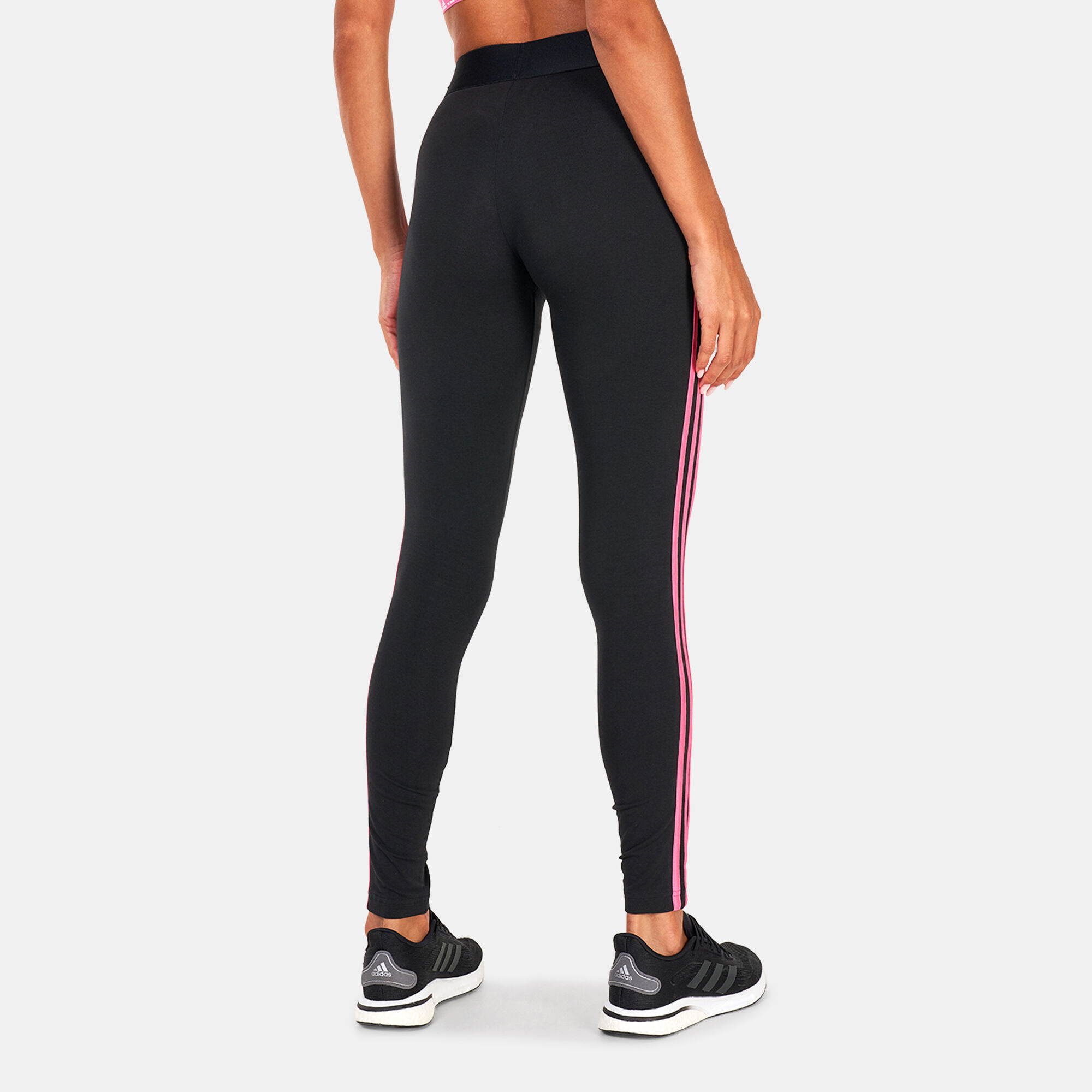 Womens adidas stripe leggings on sale