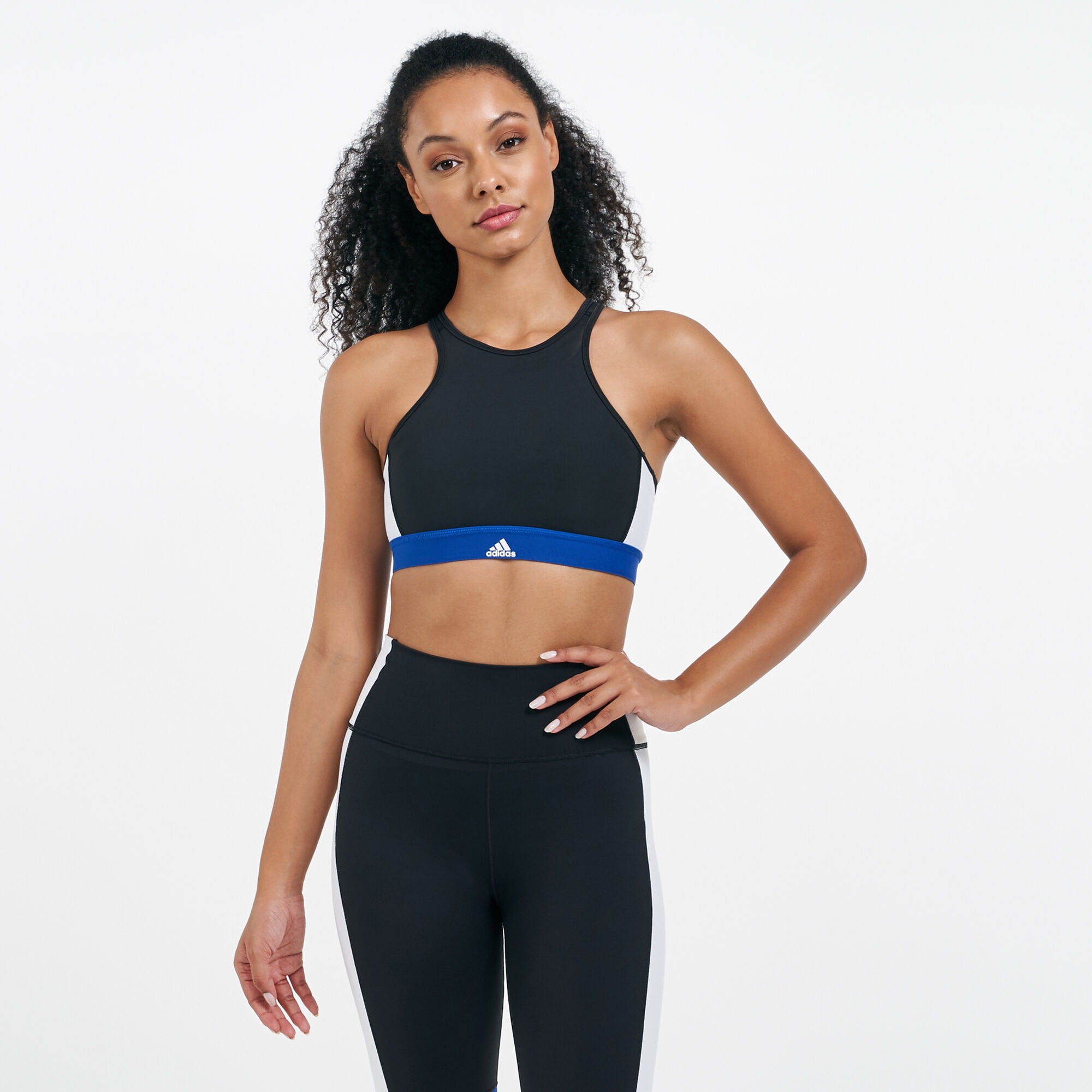 Adidas halter clearance sports bra