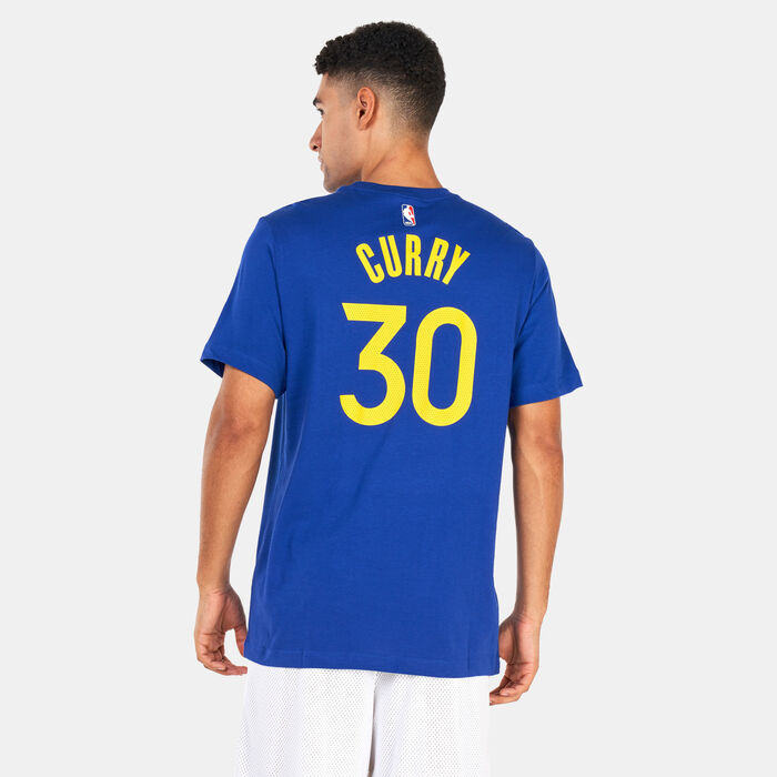 Nike Men's Golden State Warriors NBA T-Shirt Blue Nike Men's Golden State Warriors NBA T-Shirt Blue image number 1