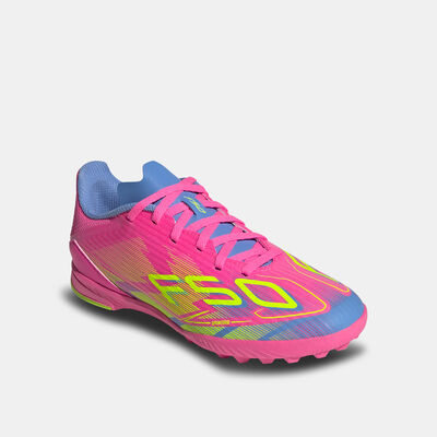 adidas Kids' F50 League Turf Ground Football Shoes Pink