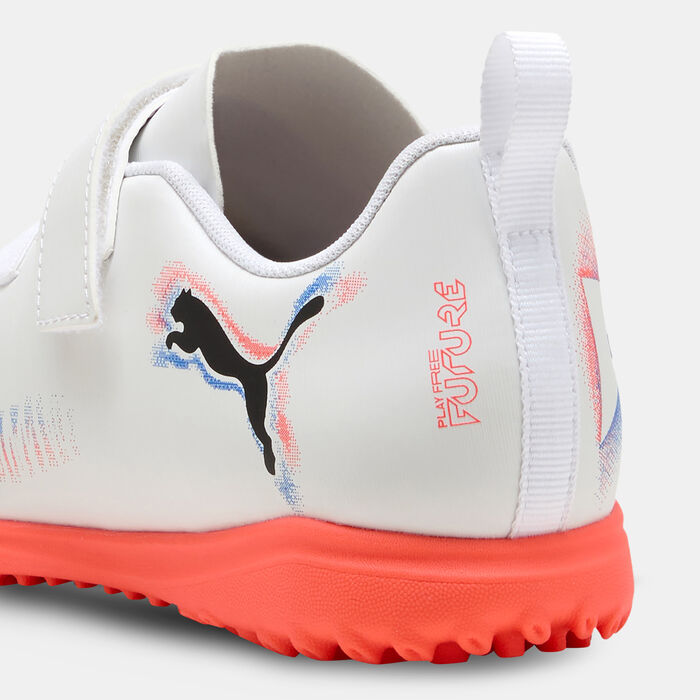 PUMA Kids' FUTURE 8 PLAY V Turf Ground Football Shoes White PUMA Kids' FUTURE 8 PLAY V Turf Ground Football Shoes White image number 5