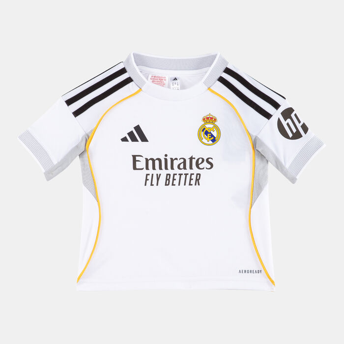 adidas Kids' Real Madrid 25/26 Home Replica Mini Football Kit White image number 1