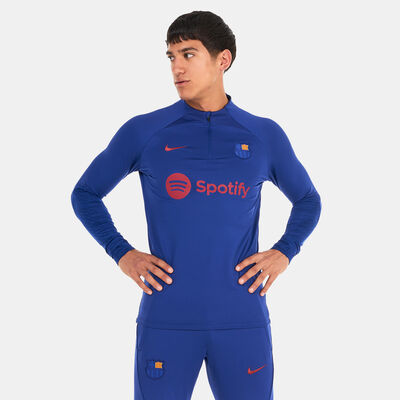 Nike Men’s F.C. Barcelona Dri-FIT Strike Drill Top Blue