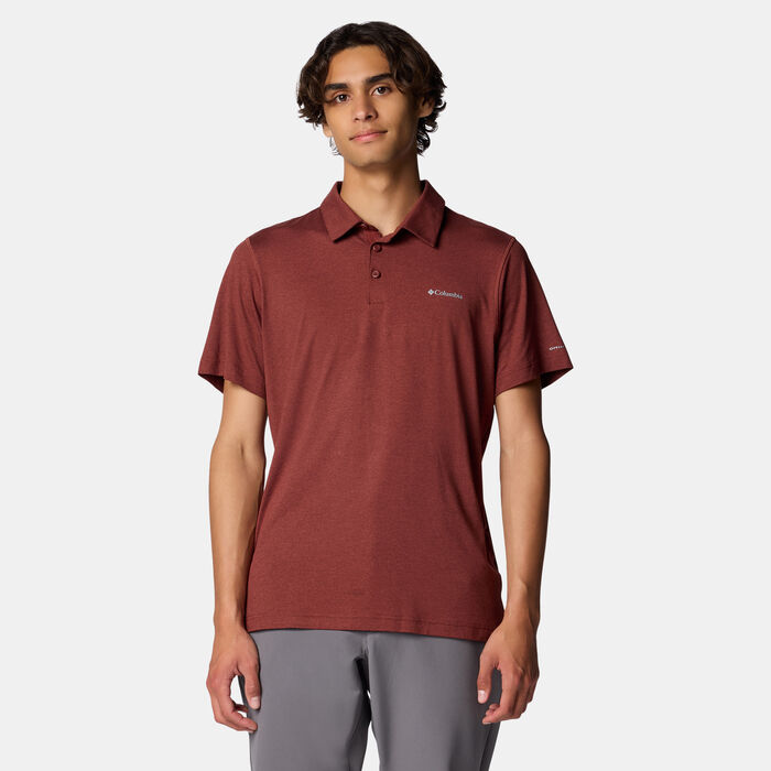 Columbia Men's Tech Trail™ Polo T-Shirt Red Columbia Men's Tech Trail™ Polo T-Shirt Red image number 0