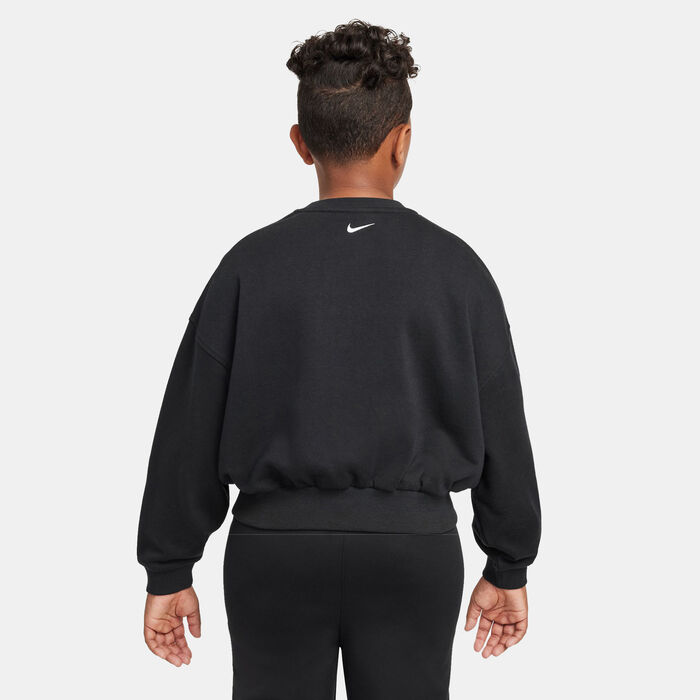 Nike Kids' Sportswear Club French Terry Sweatshirt Black Nike Kids' Sportswear Club French Terry Sweatshirt Black image number 1