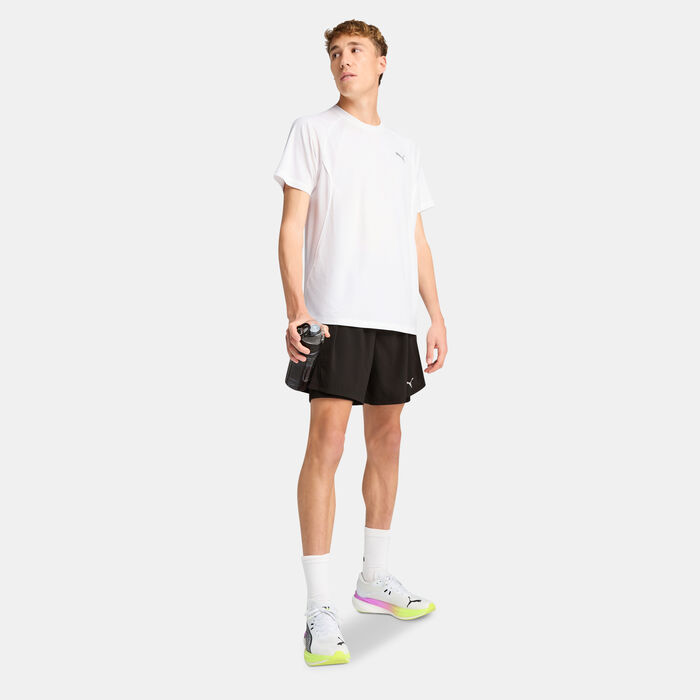 PUMA Men's VELOCITY Running T-Shirt White image number 2