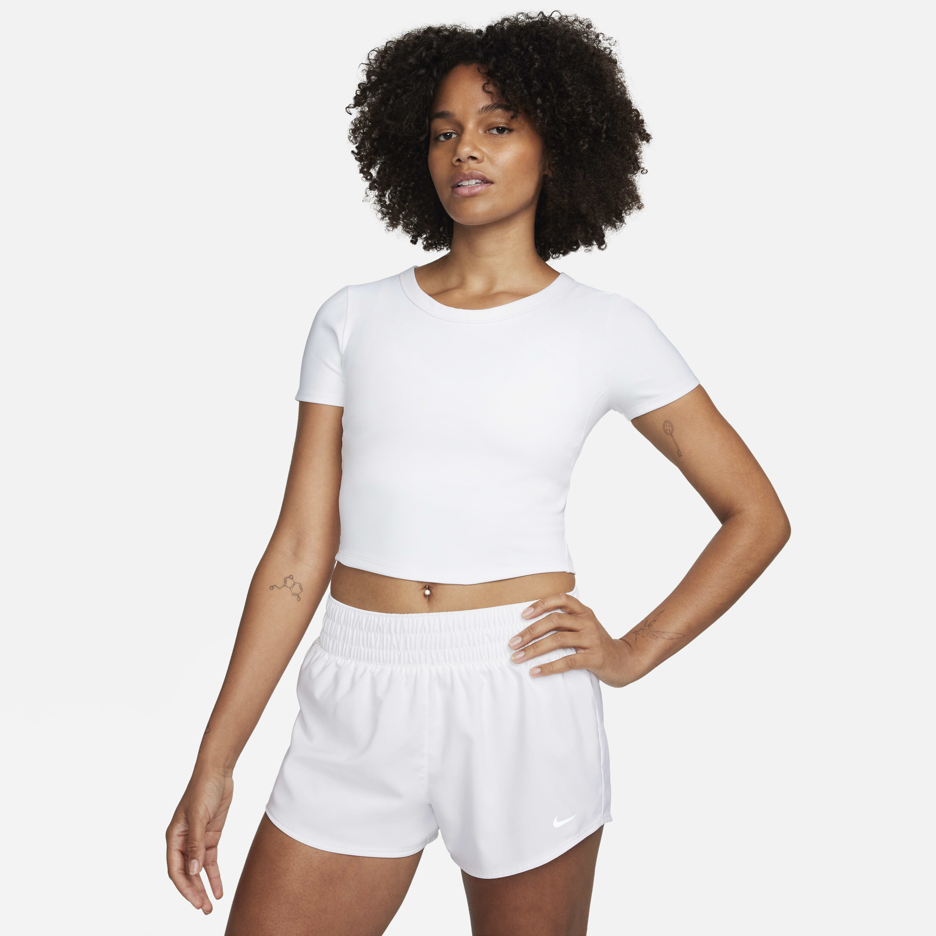 Women s One Dri FIT Training Crop Top White Nike in KSA SSS
