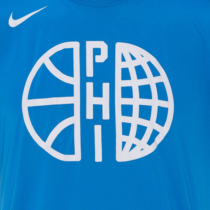 Nike Men's NBA Philadelphia 76ers T-Shirt Blue Nike Men's NBA Philadelphia 76ers T-Shirt Blue image number 2