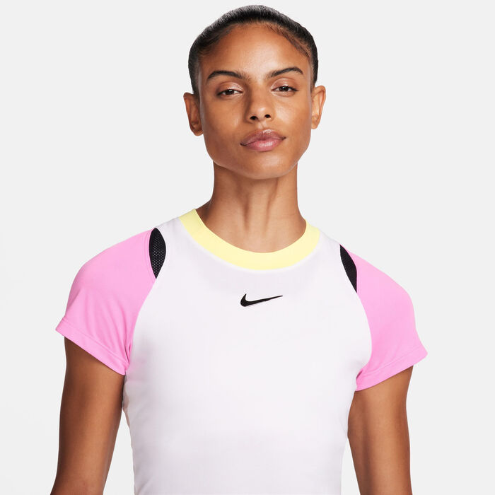 Nike Women's NikeCourt Advantage Dri-FIT Top White Nike Women's NikeCourt Advantage Dri-FIT Top White image number 3