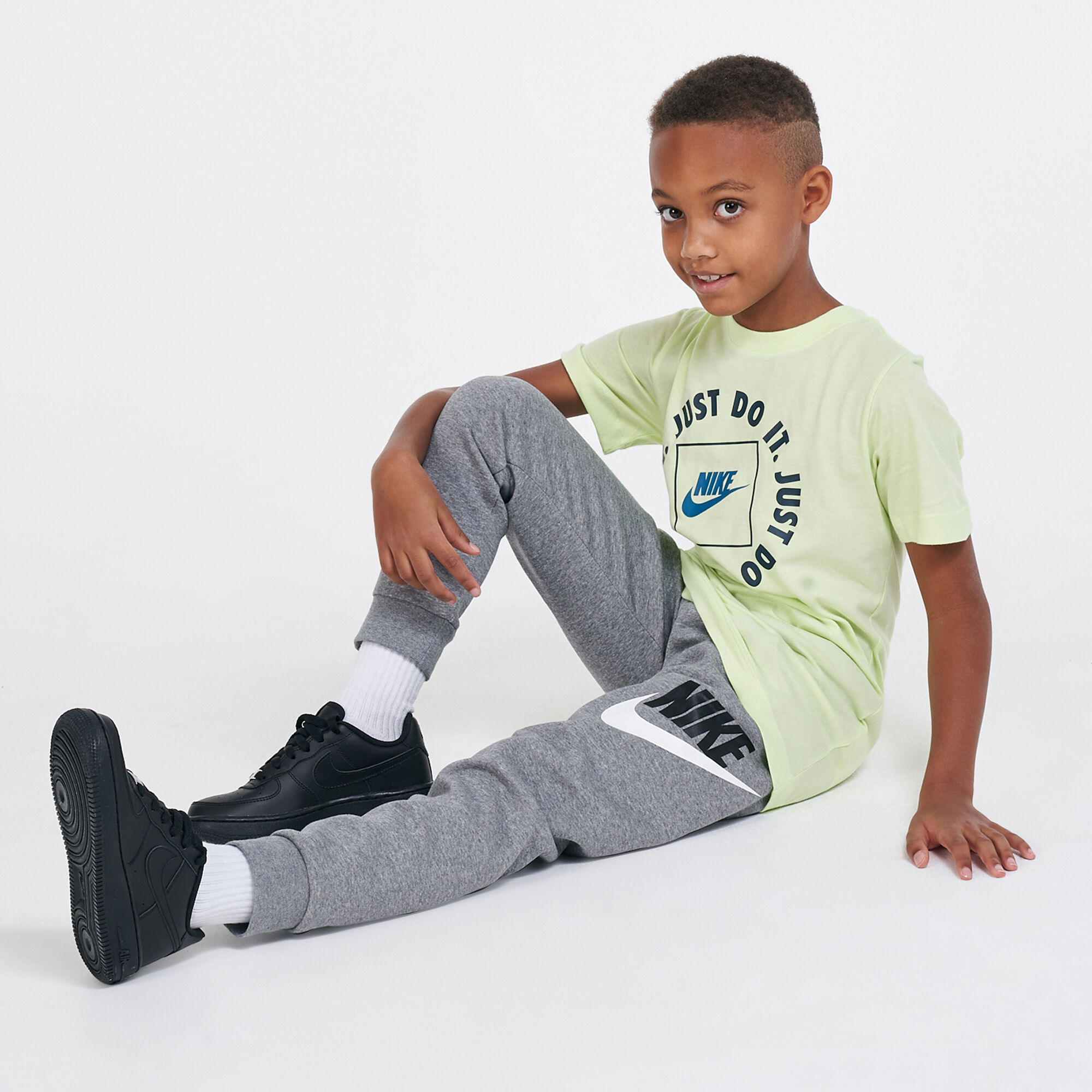 Kids Sportswear Just Do It T Shirt Green Nike in KSA SSS