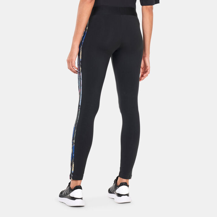 adidas Women's 3 Stripes Leggings Black image number 1
