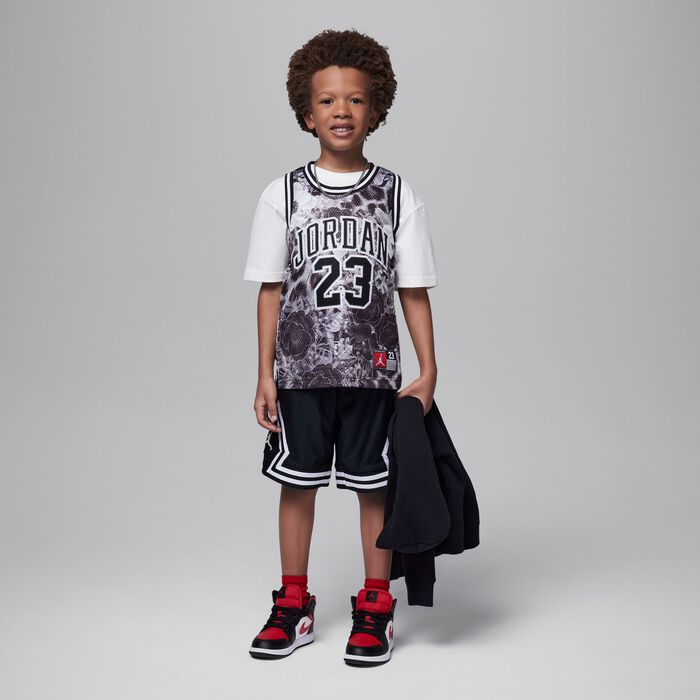 Jordan Kids' 23 Printed Jersey Grey Jordan Kids' 23 Printed Jersey Grey image number 4