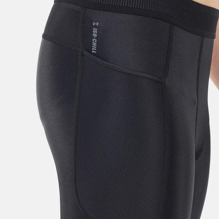 Under Armour Men's UA Iso-Chill Compression Long Shorts Black Under Armour Men's UA Iso-Chill Compression Long Shorts Black image number 3