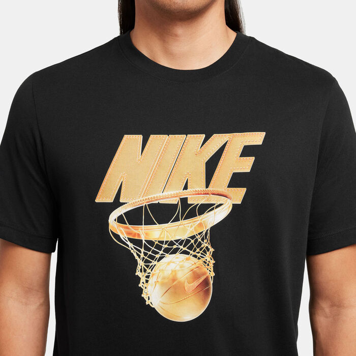 Nike Men's Dri-FIT Basketball T-Shirt Black Nike Men's Dri-FIT Basketball T-Shirt Black image number 4