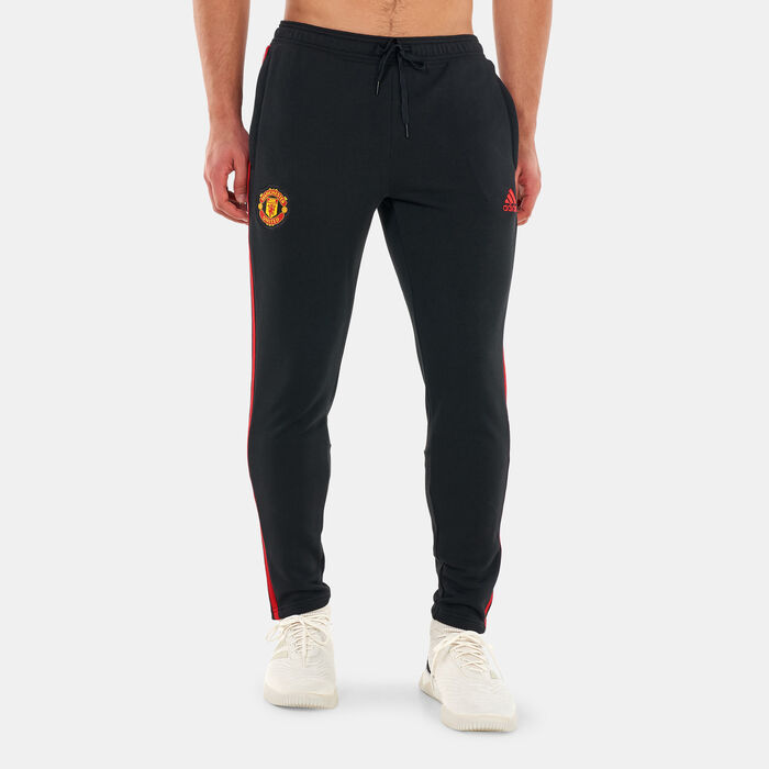 adidas Men's Manchester United DNA 3-Stripes Pants Black adidas Men's Manchester United DNA 3-Stripes Pants Black image number 0