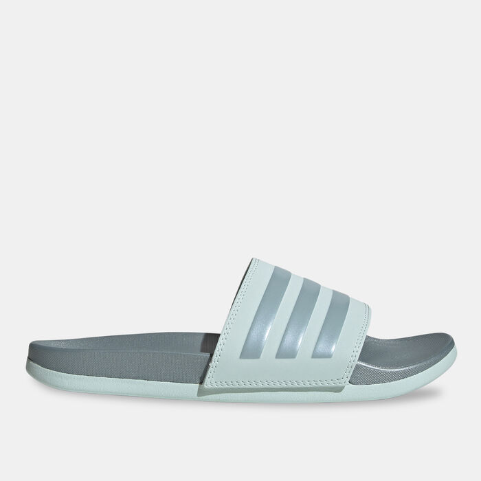 adidas Women's Adilette Comfort Slides Green adidas Women's Adilette Comfort Slides Green image number 0
