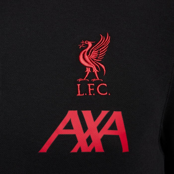 Nike Men's Liverpool Dri-FIT Polo Shirt Black Nike Men's Liverpool Dri-FIT Polo Shirt Black image number 3