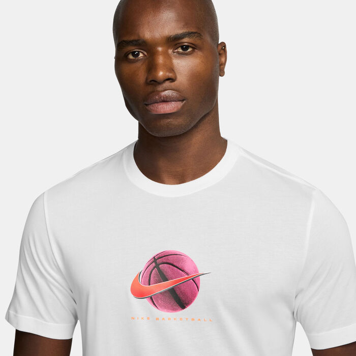 Nike Men's Dri-FIT Basketball T-Shirt White image number 2