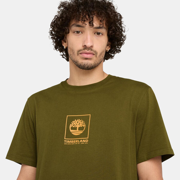 Timberland Men's Stack Camo T-Shirt Green image number 3