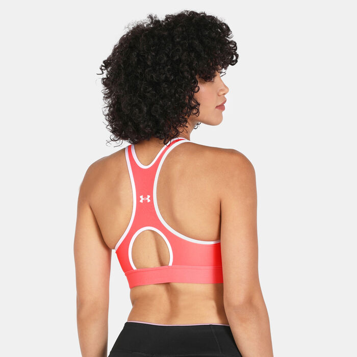 Buy Under Armour Women's Armour® Mid Sports Bra Pink in KSA -SSS