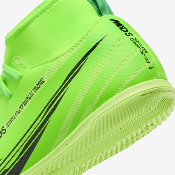 Nike Kids' Superfly 9 Club Mercurial Dream Speed IC Football Shoes Green Nike Kids' Superfly 9 Club Mercurial Dream Speed IC Football Shoes Green image number 7