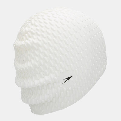 Speedo Bubble Swimming Cap White Speedo Bubble Swimming Cap White