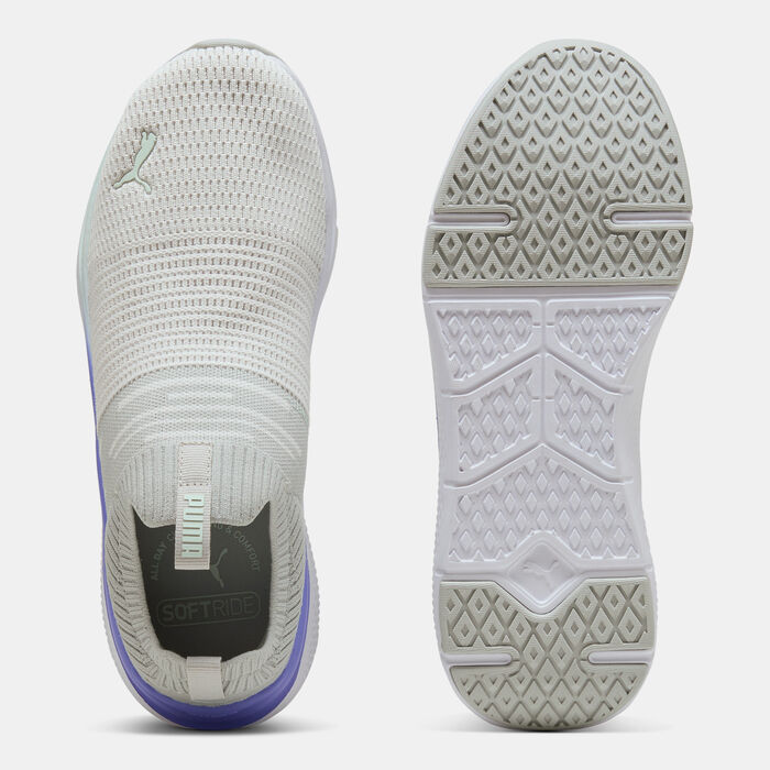 PUMA Women's SOFTRIDE Pro Echo Running Slip-On Shoes Grey image number 3