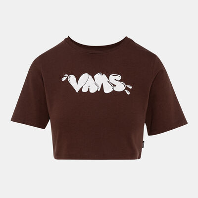 Vans Women's Busted Type Crop Top Black