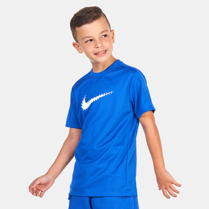 Nike Kids' Dri-FIT Trophy Graphic Training T-Shirt (Older Kids) Blue Nike Kids' Dri-FIT Trophy Graphic Training T-Shirt (Older Kids) Blue image number 0