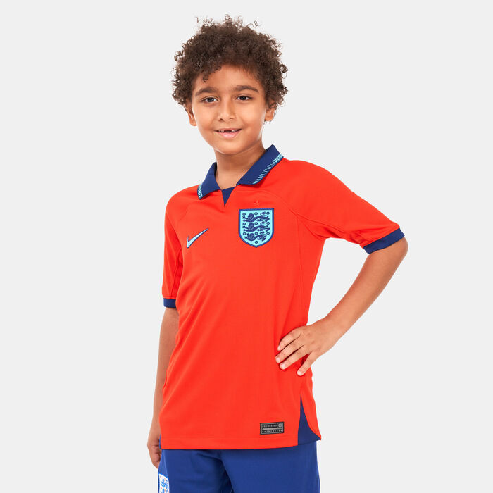 Nike Kids’ England Dri-FIT Stadium Away Jersey - 2022 Red Nike Kids’ England Dri-FIT Stadium Away Jersey - 2022 Red image number 0