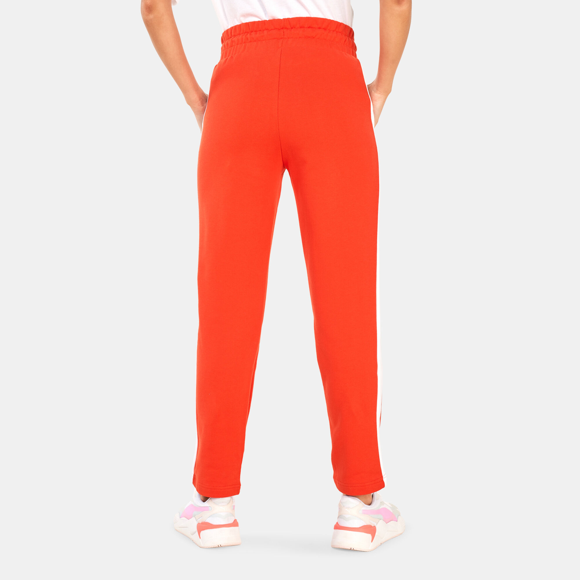 Puma sweatpants red best sale