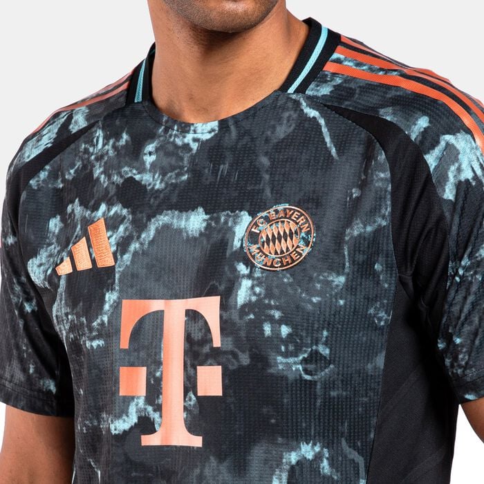 adidas Men's Bayern Munich 24/25 Away Authentic Football Jersey Black adidas Men's Bayern Munich 24/25 Away Authentic Football Jersey Black image number 3