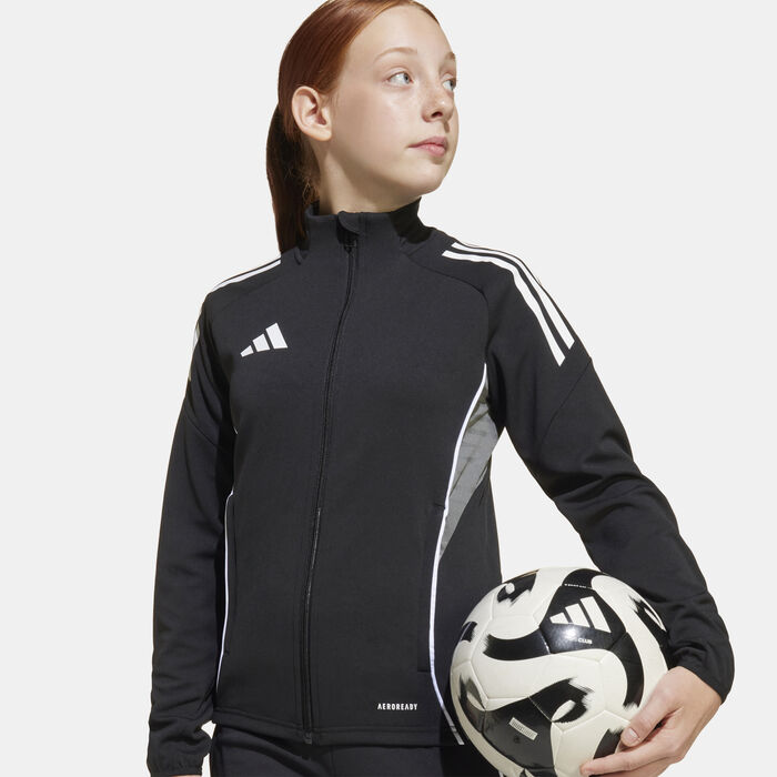 adidas Kids' Tiro 25 Competition Football Training Jacket Black adidas Kids' Tiro 25 Competition Football Training Jacket Black image number 3