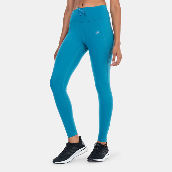 adidas Women's Run Essentials Stay in Play 7/8 Running Leggings Blue image number 0