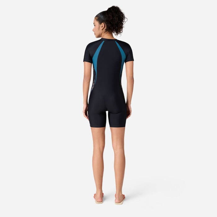 COEGA Women's Slim-Kini 3/4 One-Piece Swimsuit Black COEGA Women's Slim-Kini 3/4 One-Piece Swimsuit Black image number 1