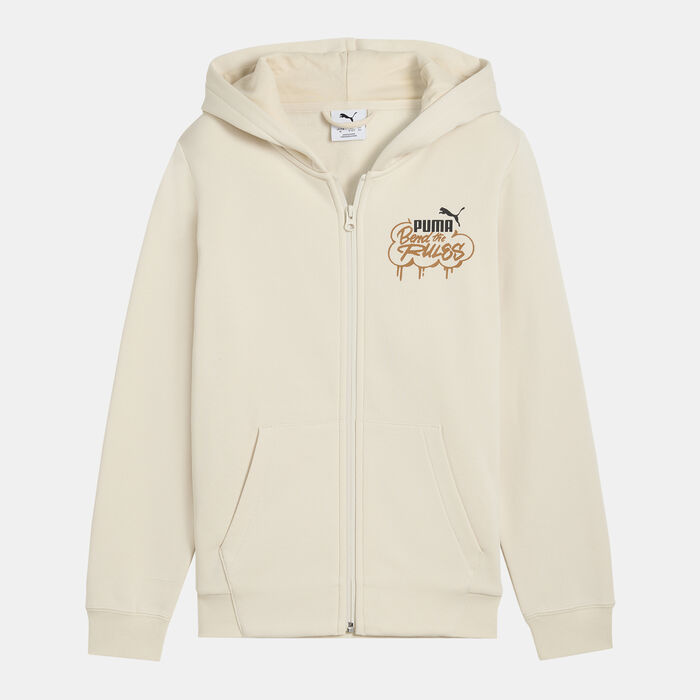 PUMA Men's MID90s Full-Zip Hoodie White PUMA Men's MID90s Full-Zip Hoodie White image number 0