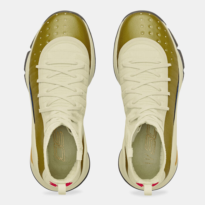 Under Armour Men's Curry 4 Retro Basketball Shoes yellow Under Armour Men's Curry 4 Retro Basketball Shoes yellow image number 4