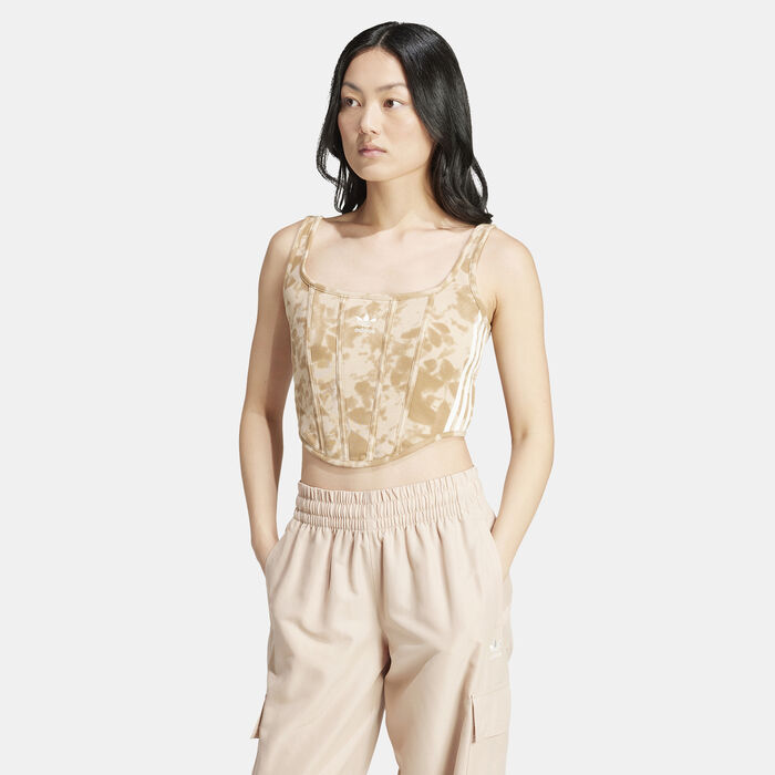adidas Originals Women's Corset Top Beige adidas Originals Women's Corset Top Beige image number 0