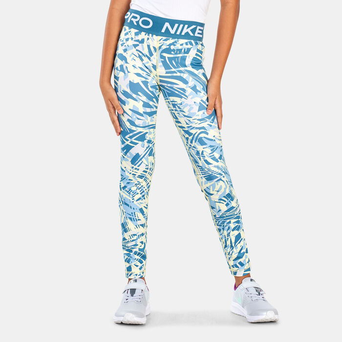 Nike Kids' Pro Leggings (Older Kids) Blue image number 0